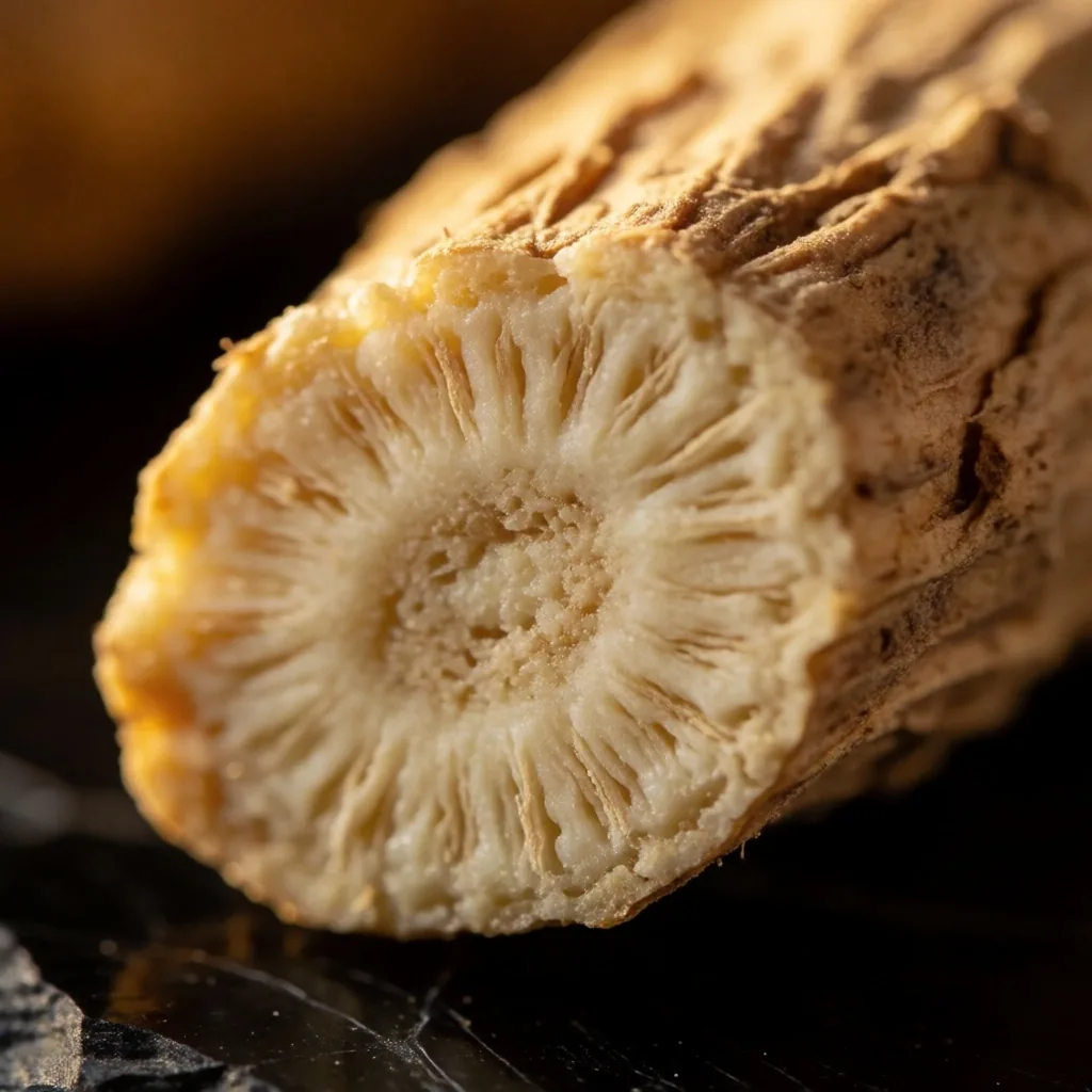 Ashwagandha root macro detail
